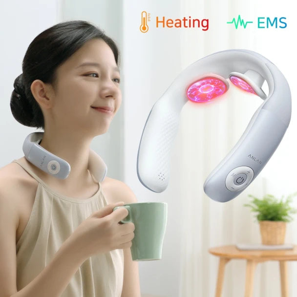 PK-718 Electric Neck Massager for Pain Relief, Intelligent Neck Massager  with Heat, 18 Levels Deep Tissue Massage Wholesale