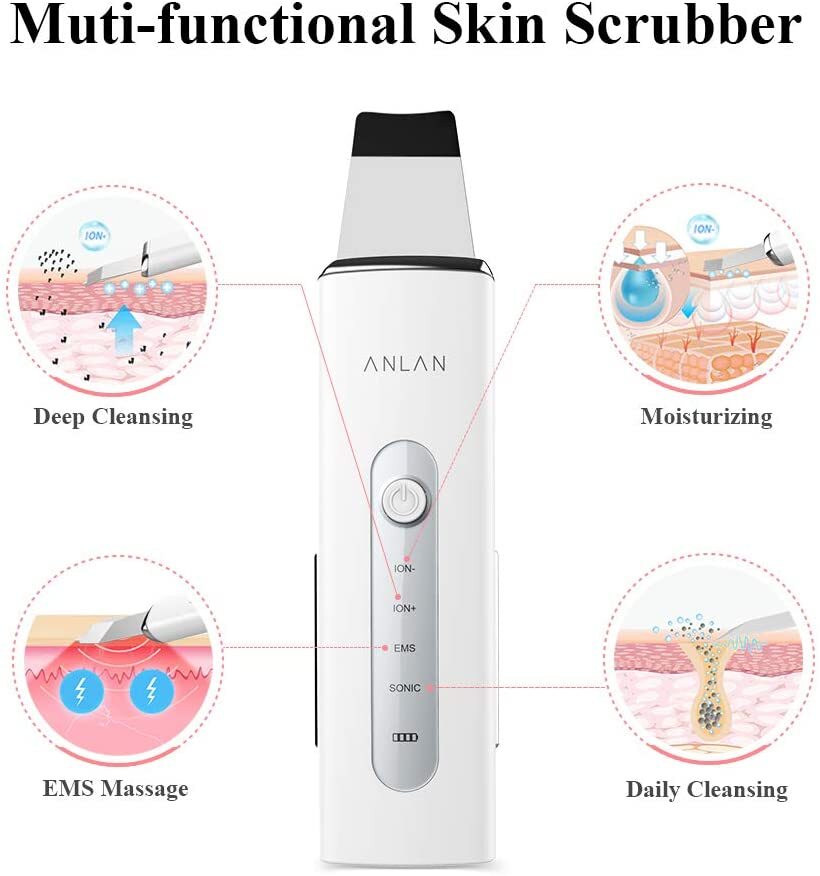Ion Blackhead Scrubber for cleaning deep pores and skin rejuvenation.