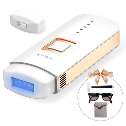 Compact laser hair removal to remove hair all over the body at home!