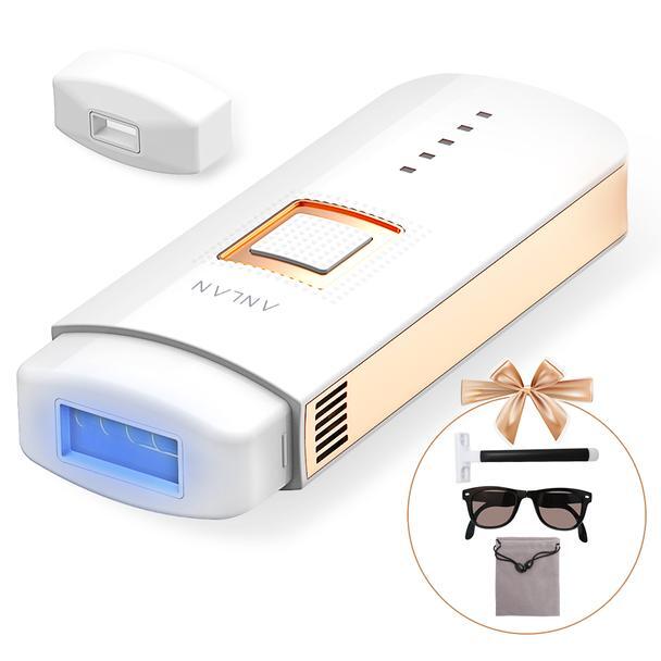 Compact laser hair removal to remove hair all over the body at home!