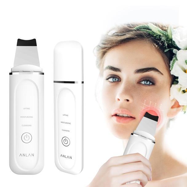 Cleanse, refresh and revitalize your skin with Unique Ultrasonic Heated Skin Scrubber.