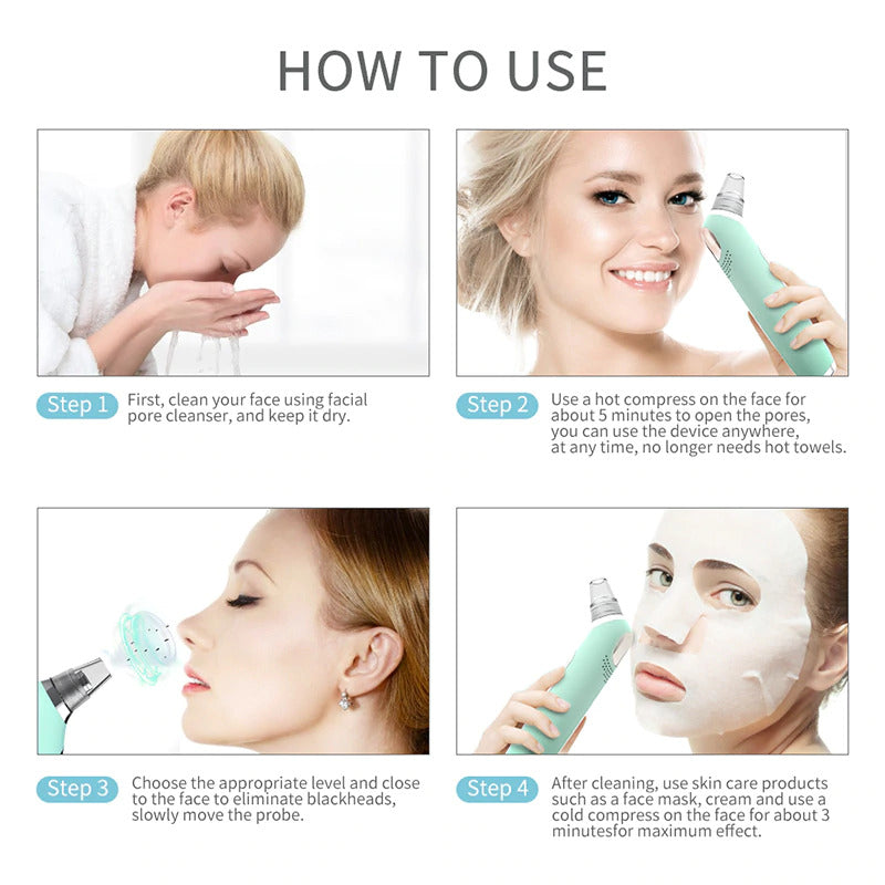 How to use Blackhead Remover device?